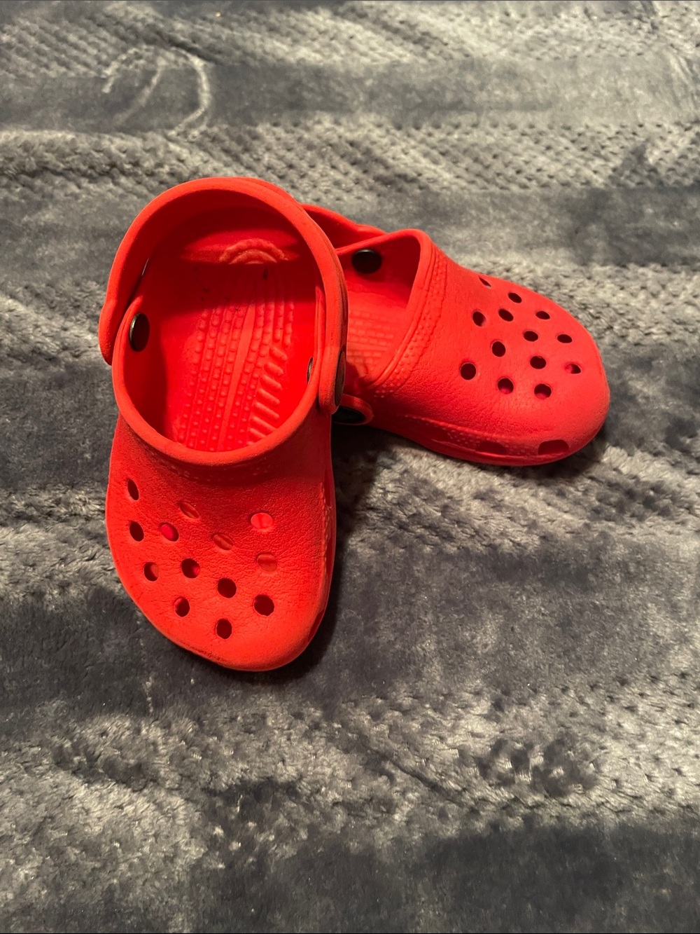 Kids Red Classic Clog Sandals